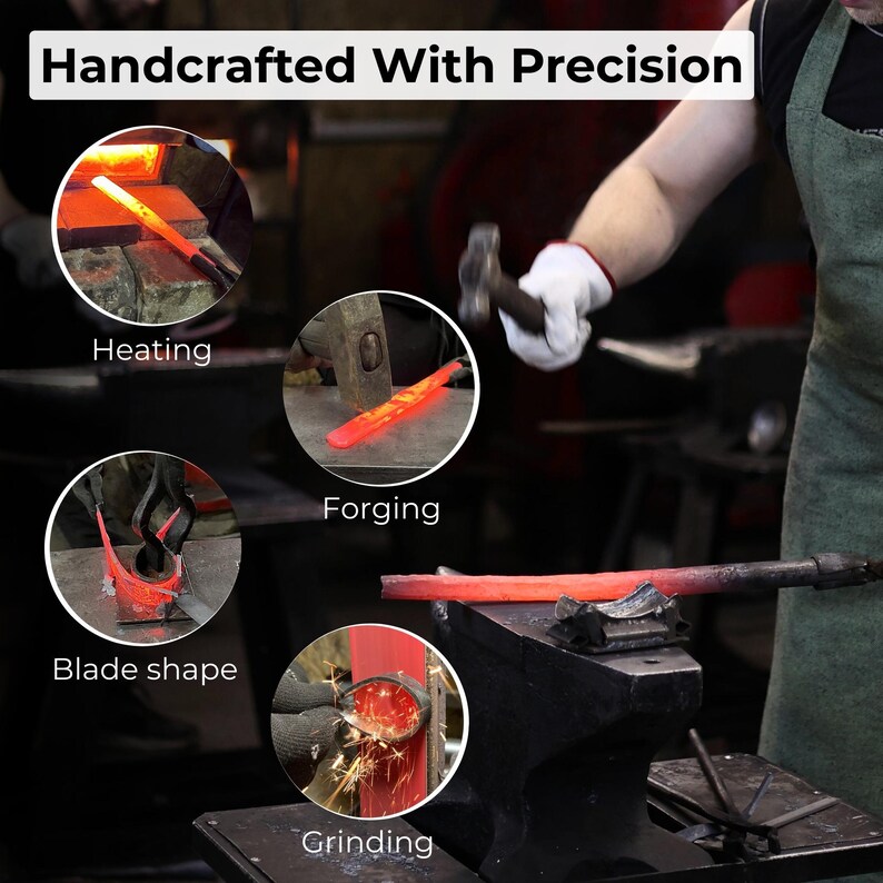 Lepel Carving Schorpioenmes. Vlijmscherp mes. Handgesmeed van 52100-koolstofstaal, ergonomisch essenhouten handvat, met leren schede. Houtsnijwerk. afbeelding 8