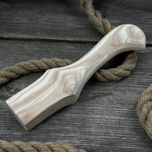 Replacement Adze Handle. Ergonomic Ash Wood, Red Oak Wedges. Handcrafted Handles for Axe, Hatchet