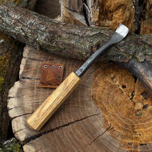 Spoon Carving Gouges, Bowl Hollowing Tools, Hand Forged 52100 Carbon Steel, Gift for Him image 20