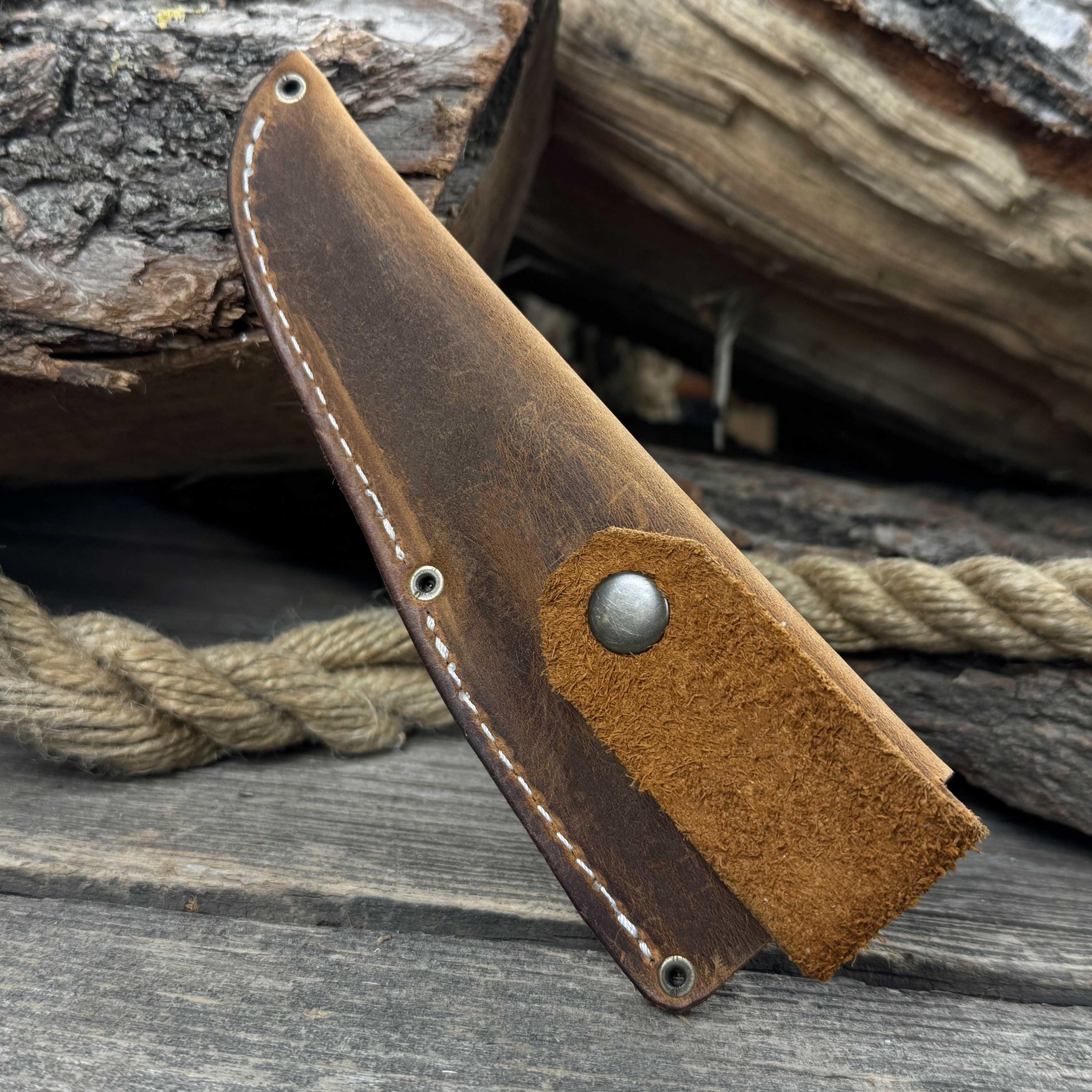 Boker coramella a telaio in pelle bovina per rasoi a mano libera 36cm