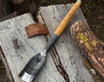 Rounded Timber Chisel, Forged 52100 Carbon Steel, 20–50 mm, Hollowing and Woodworking Tool