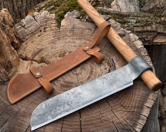 Splitting Froe, 52100 Carbon Steel, Hand Forged Froe for Woodworking