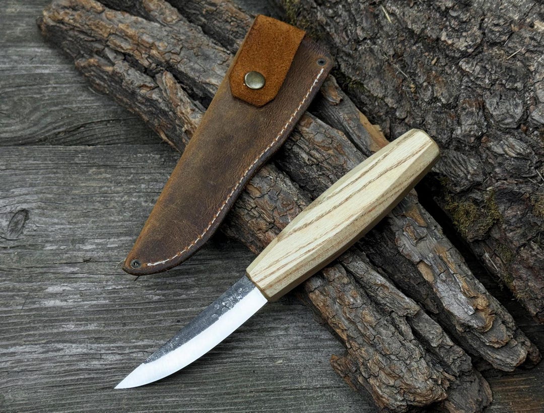 Hand-forged Wood Carving Sloyd Knife – Razor Sharp Carbon Steel Blade ...