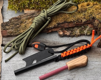 Bushcraft Set, Survival Gear Kit for Camping and Hiking