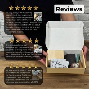 Wood Carving Kit for Beginners. Duck Carving Kit. Sharp Hand Forged Carbon Steel Knife. Carving Kit for Kids, Adults and Hobbies. Gift Son. image 12