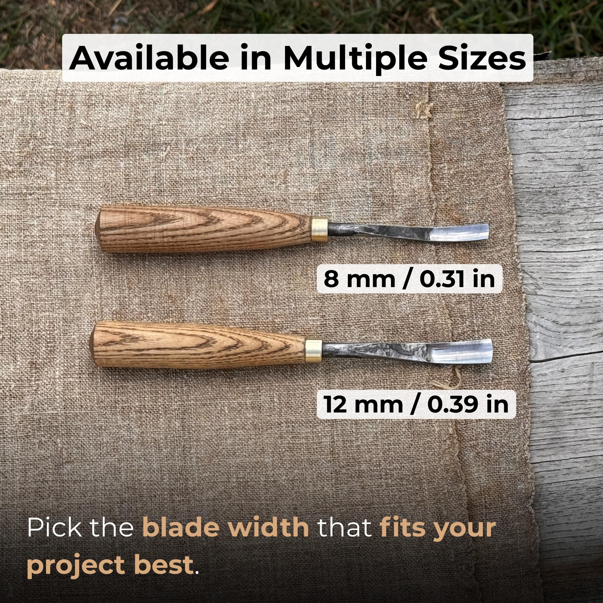 Forged Detail Carving Gouge for Wood Projects. Sharp Carbon Steel Blade ...