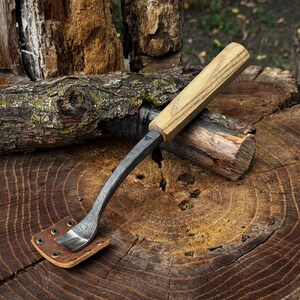 Spoon Carving Gouges, Bowl Hollowing Tools, Hand Forged 52100 Carbon Steel, Gift for Him image 14