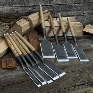 Forged Timber Framing Chisels, 52100 Carbon Steel, Chisels for Woodworking and Carpentry