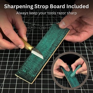 Wood Carving Kit for Beginners. Duck Carving Kit. Sharp Hand Forged Carbon Steel Knife. Carving Kit for Kids, Adults and Hobbies. Gift Son. image 4