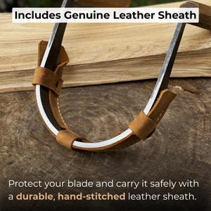 Inshave Knife (Drawknife), Sharp Carbon Blade, Ergonomic Ash Handles. Hand Forged Woodworking Tool image 4