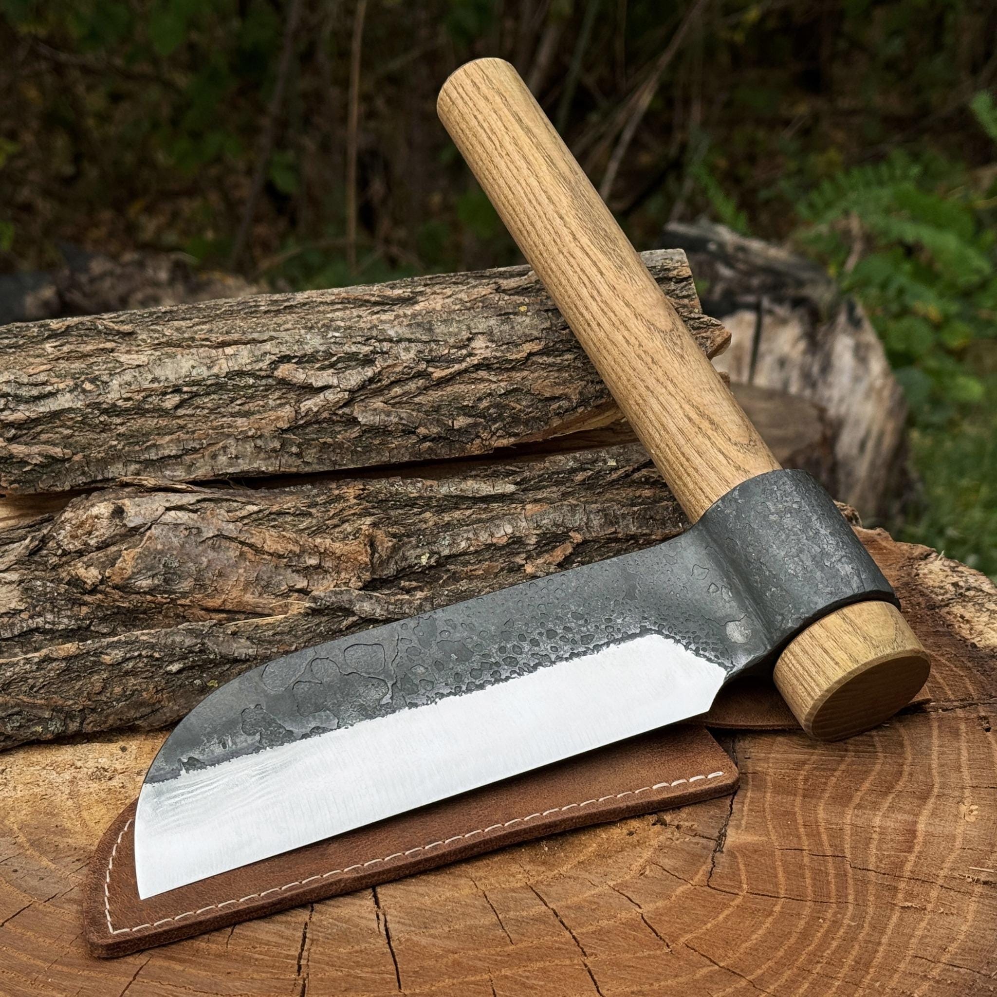 Small Splitting Froe, 52100 Carbon Steel, Bushcraft & Carpentry