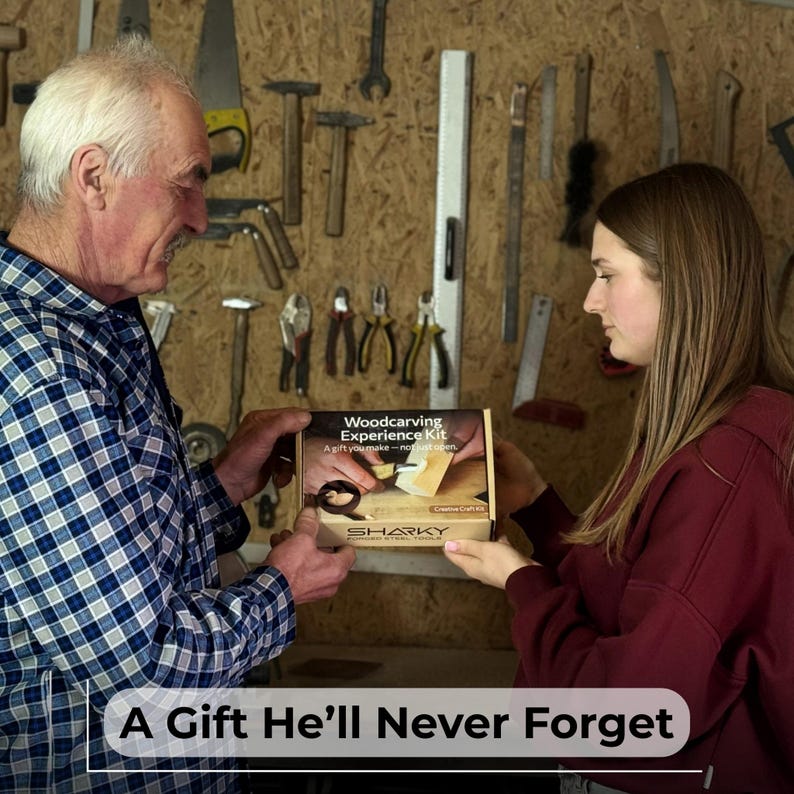 Wood Carving Kit for Beginners. Duck Carving Kit. Sharp Hand Forged Carbon Steel Knife. Carving Kit for Kids, Adults and Hobbies. Gift Son. image 10