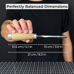 Spoon Gouges, Hand Forged 52100 Carbon Steel, Bowl Hollowing Gouge, Sculpting Tools image 8