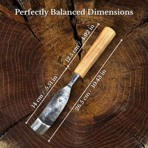 Spoon Bent Gouges, Deep Bowl Hollowing, Wood And Kuksa Carving, Hand Forged Carbon Steel image 2