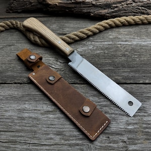 Japanese Style Hand Saw 12 Inches. Ideal Tooth Bevel. Non-Slip Wooden Handle. Woodcraft Cutting Tool. Woodworking Saw. Universal Saw Camping