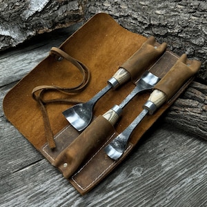 Hand-forged Spoon Carving Gouges – Choose Your Size or Set of 3 – Sharp ...
