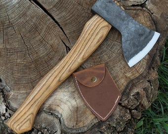Bushcraft Axe, Hand Forged 52100 Carbon Steel, Spoon Carving Axe, Outdoor Hatchet