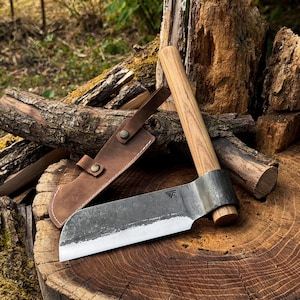 Small Splitting Froe, Hand Forged Carbon Steel, Timber Riving, Shingle Making & Green Wood Tool