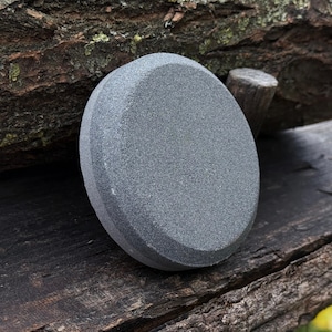 Sharpening Stone for Axes. Round Stone for Sharpening Knives, Axes, Sickles. Universal Whetstone. Multipurpose Axe Sharpener Stone. Gift Men
