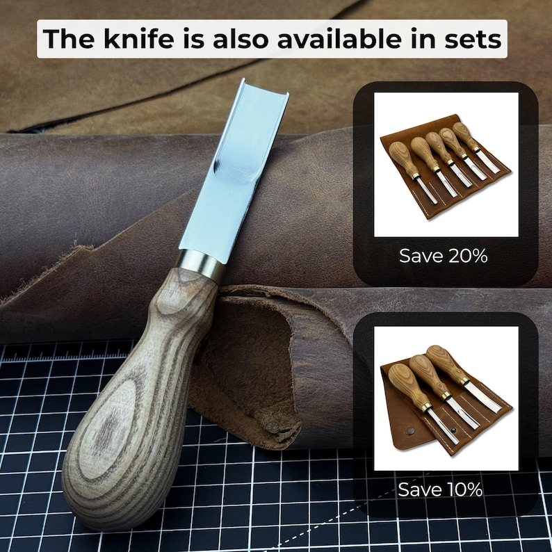 Leather Skivers. Razor Sharp Blade. Custom Sizes. Hand Forged From ...