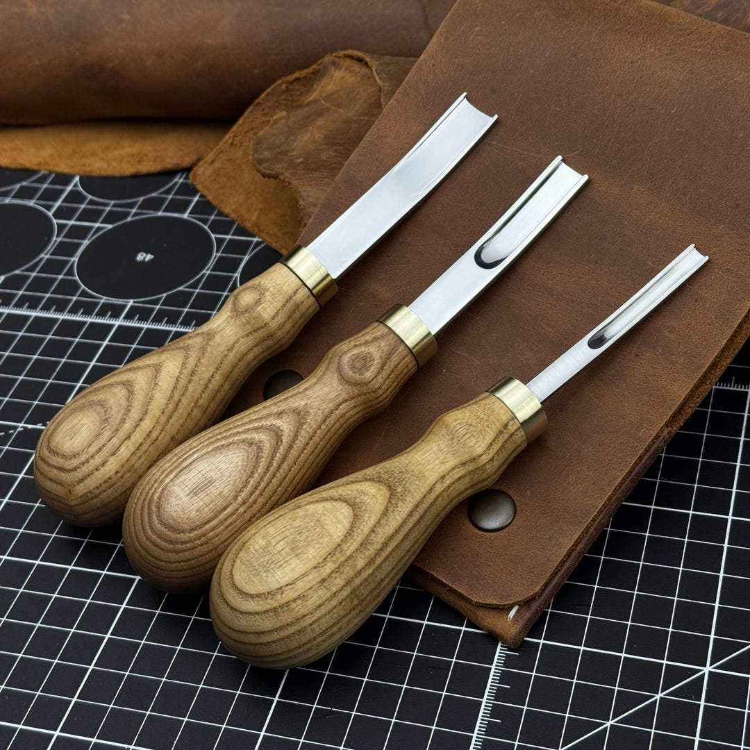 Leather Edge Skiver. Razor Sharp Blade. Hand Forged From Hardened ...