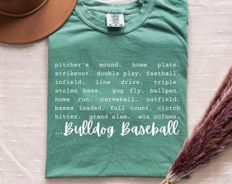 CUSTOM Baseball Shirt, Baseball Season shirt, Baseball mom shirt, baseball gift, baseball lover, Custom Colors