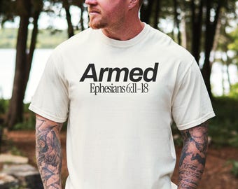 Comfort Colors, Armor of God Shirt, Full armor of God, Christian merch, Bible verse shirt, men Christian shirt, Jesus merch, Jesus Merch