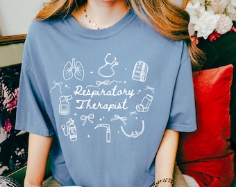 Cores de conforto, terapeuta respiratório, camisa de terapeuta respiratório, nicu rt, presentes de terapeuta respiratório, terapia respiratória, presente de rt