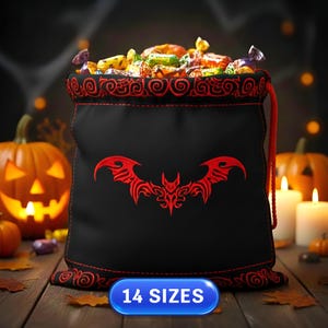 Vampire Bat | Tribal | Dark Gothic | Wings | Evil Bat | Embroidery design | Machine embroidery scheme | Embroidery file | Instant download