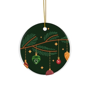Festive Ceramic Ornaments - Holiday Cheer, Christmas Decor, Perfect Gift for Tree or Home, Year-Round Keepsake