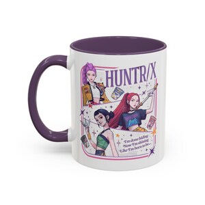 Huntrix Kpop Demon Hunters Inspired Coffee Mug, Rumi Zoey Mira Design, 11oz, 15oz, Gift for Kpop Fans, Unique Mug, Coffee Lover Gift, image 9