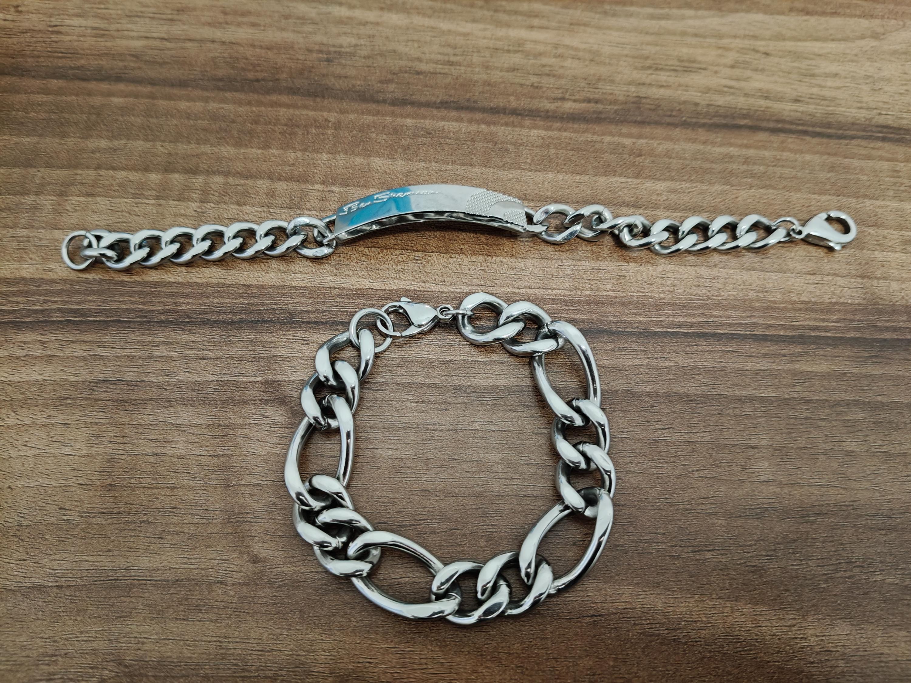 Bracelet Vintage Années 80 En Acier Inoxydable - Style Bohème Ajustable - Occasion