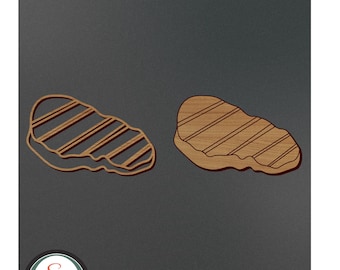 Steak Laser Cut Datei | Steak Gravurdatei | Steak SVG | Steak Essen SVG | Steak Küche SVG | Sofort Download