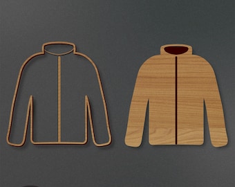Coat Laser Cut File | Coat Engrave File | Coat SVG | Coat Clothing SVG | Coat Garment SVG | Instant Download