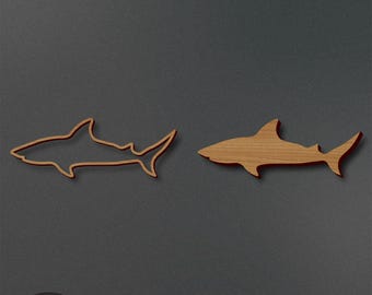 Shark Laser Cut File | Shark Engrave File | Shark SVG | Shark Animal SVG | Shark Body SVG | Instant Download