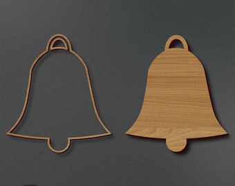 Bell lasergesneden bestand | Bell-graveerbestand | Bel-SVG | Bell Xmas SVG | Bell Holiday SVG | Direct downloaden