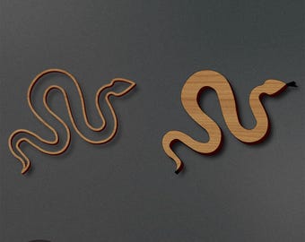 Snake Laser Cut File | Snake Engrave File | Snake SVG | Snake Animal SVG | Snake Body SVG | Instant Download