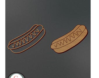 Hotdog lasergesneden bestand | Hotdog-graveerbestand | Hotdog-svg | Hotdogvoer SVG | Hotdogkeuken SVG | Direct downloaden