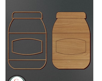 Fichier découpé au laser pour pot de mayo | Fichier de gravure sur pot de mayo | Pot de mayonnaise SVG | Pot de mayo nourriture SVG | Pot de Mayo Cuisine SVG | Téléchargement instantané