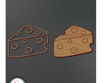 Lasergesneden kaasbestand | Kaasgraveerbestand | Kaas-SVG | Kaasvoedsel SVG | Kaaskeuken SVG | Direct downloaden