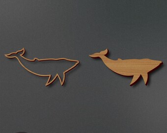 Walvis lasergesneden bestand | Walvisgraveerbestand | Walvis-svg | Walvis dier SVG | Walvislichaam SVG | Direct downloaden