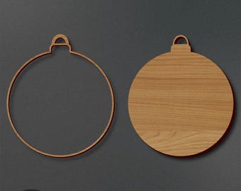 Ornament lasergesneden bestand | Ornamentgraveerbestand | Ornament-SVG | Ornament kerstmis SVG | Ornament vakantie SVG | Direct downloaden