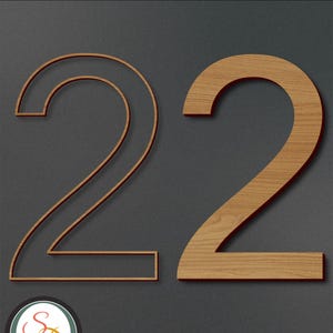 Sans Serif Laser Cut File | Sans Serif Engrave File | Sans Serif SVG | Sans Serif Font SVG | Sans Serif Character &quot;2&quot; SVG | Instant Download