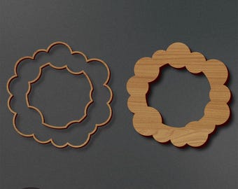 Wreath Laser Cut File | Wreath Engrave File | Wreath SVG | Wreath Xmas SVG | Wreath Holiday SVG | Instant Download