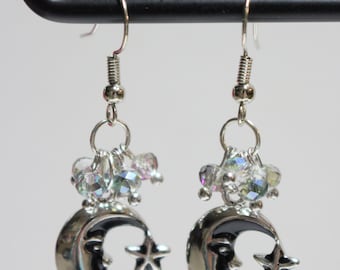 Moon and Stars Earrings