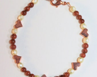 Copper Heart Bracelet