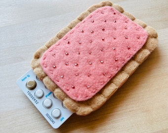 The Original Toaster Pastry Pill Case Birth Control Cozy - Peach