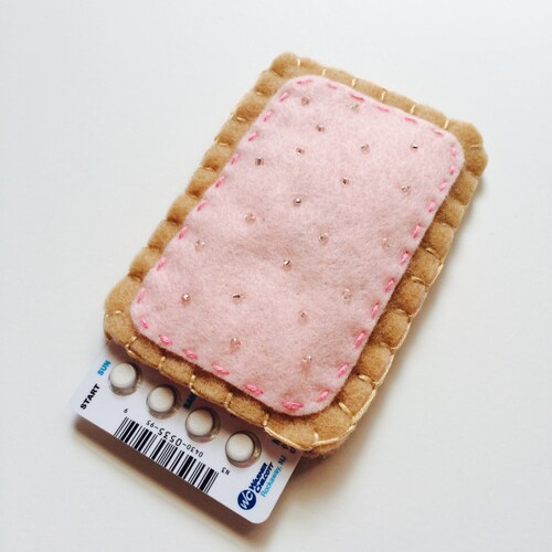 The Original Toaster Pastry Pill Case Birth Control Cozy Etsy