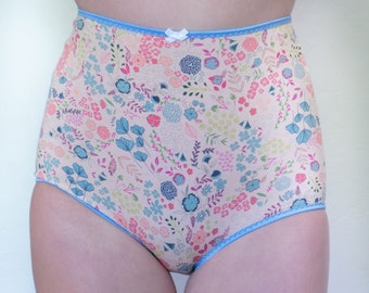 littlefour floral high waisted panties