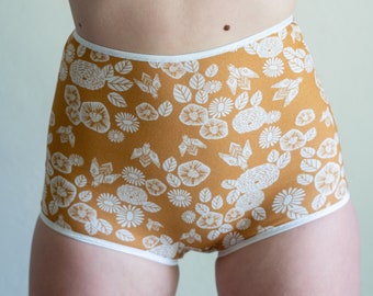 littlefour bee garden high waisted undies